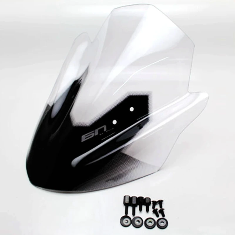 

Double Bubble Motorcycle High Quality ABS Plastic Clear Windscreen Wind Deflector For Kawasaki ER-6N ER6N 2012-2016