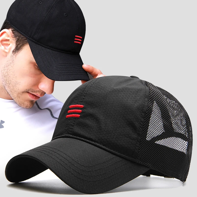 

Big Head Unisex Plus Size Quick-drying Baseball Cap Men Summer Thin Fabric Mesh Caps Leisure Sun Hat Male Snapback Hats