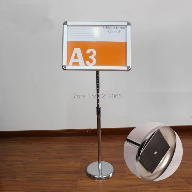 Adjule Pedestal Sign Holder Floor Stand With Aluminum Clip Adjule Pedestal Sign Holder Floor Stand With Aluminum Clip Poster Frames For Signage Ads And Posters