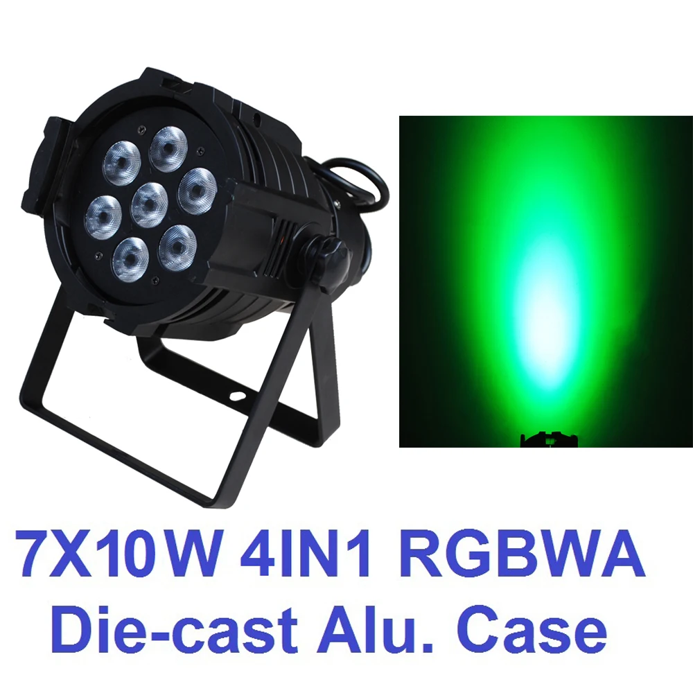 Лидер продаж 2019 светодиодный прожектор Par 7x10 Вт RGBW 4 в 1 четырехцветный мини Led DMX DJ
