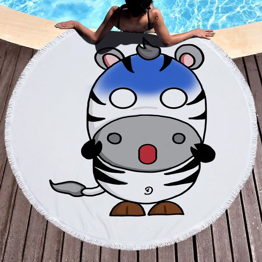 

Soft Beach Towels Expression Donkey Bath Shower Microfiber Towel with Tassels Bath Towels for Adults Cotton Yoga Mat Blanket