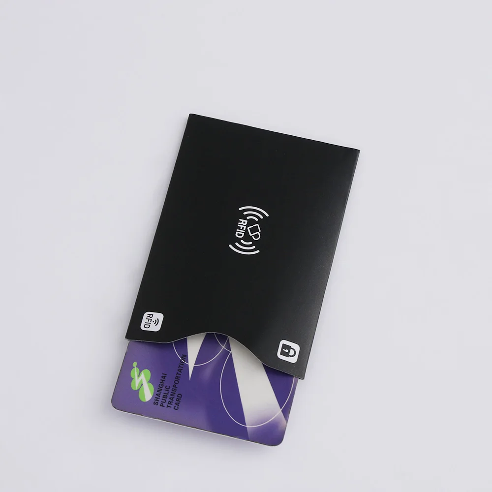 Card Holder 2Pcs Aluminium RFID Blocking Bank Anti thief Wallet Protect Case Credit Cards Case Safety Reader Smart Shield