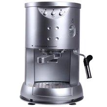 Серебряный полуавтоматическая кофе эспрессо machine15 бар капучино портативный Кофеварка электрическая Кофеварка бытовой техники