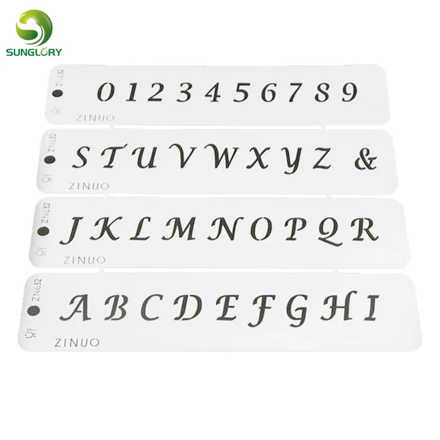 Numbers With Letters Cake Stencil Decoration Capital Numbers With Letters Cake Stencil Decoration Capital Alphabet Cookie Template Mold Baking Tool
