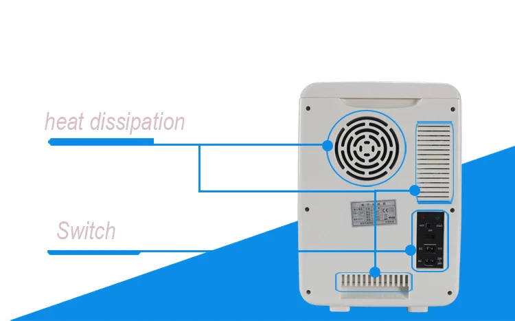 10л мини-холодильник для автомобиля, охлаждение, нагрев 220 В/12 В, двухканальный холодильник, экономичный морозильник, алюминиевый ABSpink, бесшумная стойка, съемная