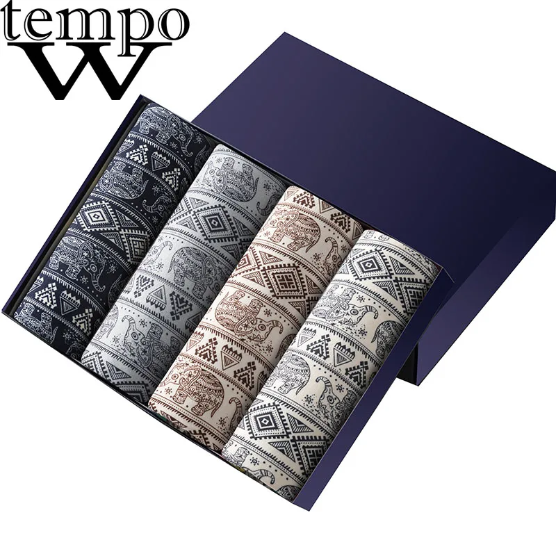 : WTEMPO сексуальные мужские трусы-боксеры из мягкой дышащей ткани боксеры мужское