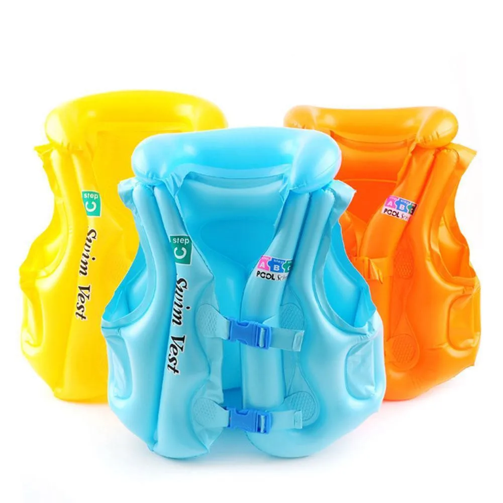Baby Kids Float Inflatable Swim Vest Life Jacket Adjustable Children