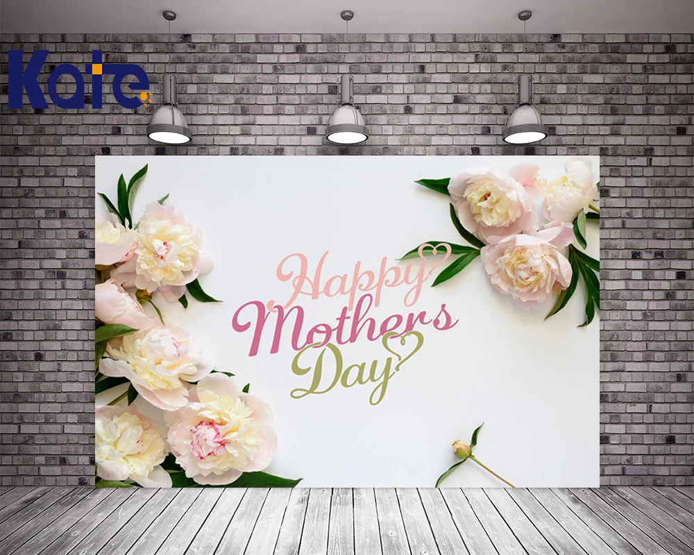 

Kate 5X7FT Happy Mother's Day Backdrops Photogarphy Flowers Simple Studio Backdrops Backgrounds for Family Backgrounds for Photo