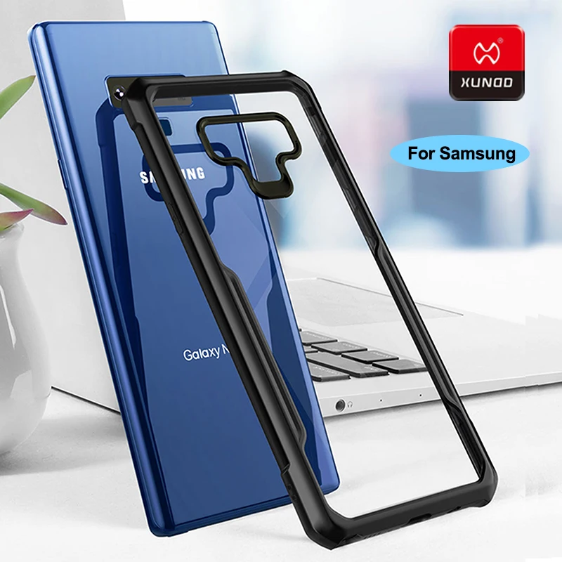 

luxury transparent case for samsung note9 soft silicone case for galaxy note8 phone 360 shockproof airbags bumper cases cover