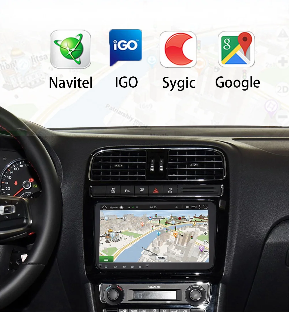 " Android 8.1 GO автомобильный радиоприемник GPS навигатор для Volkswagen Skoda Octavia Golf 5 6 Touareg Passat B6 Jetta polo Tiguan audio WIFI