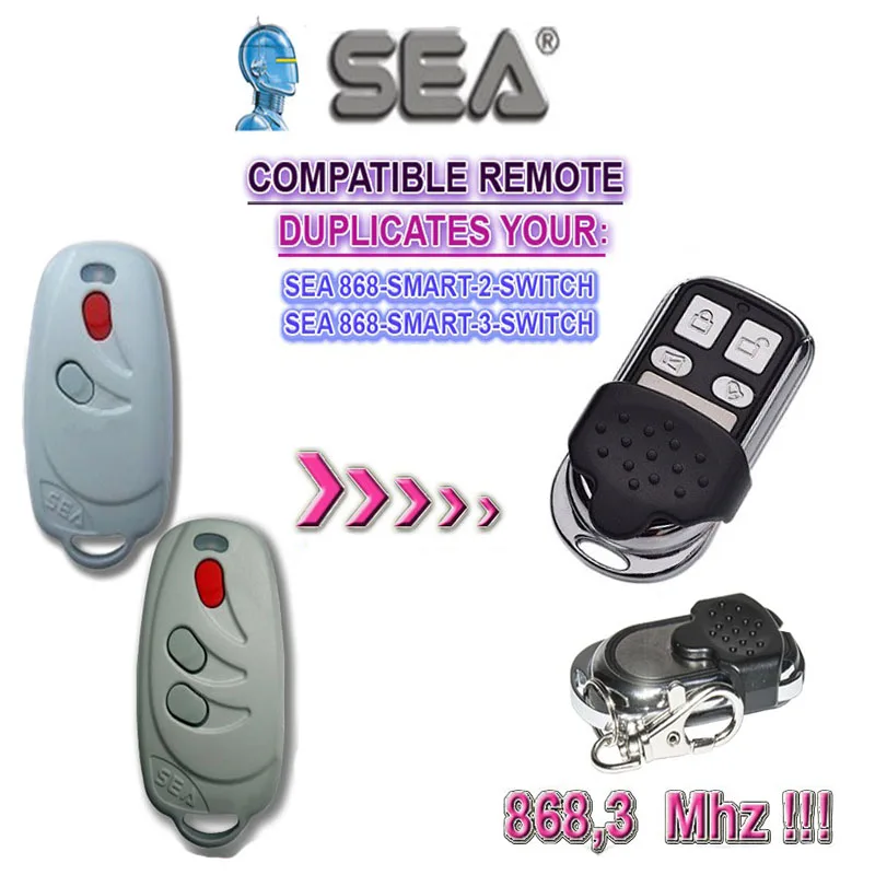 

The remote for SEA 868-SMART-2/3-SWITCH compatible 868MHZ remote transmitter