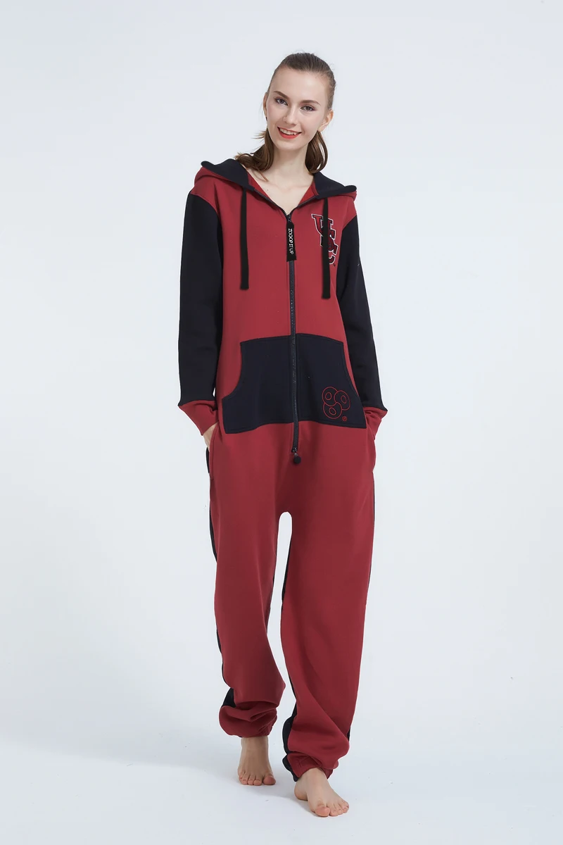 ZOOOP IT UP One Piece Jumpsuit Nordic Way Overall Hoodie Fleece Onesies