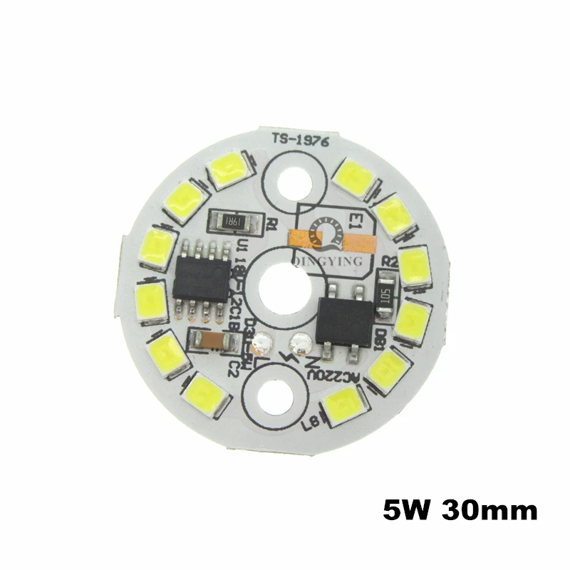 Светодиодный светильник SMD2835 10 шт. 220 В перем. Тока 5 Вт 7 9 12 15 Вт|Светодиодные лампы