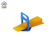 100pc Clips With 50pc Wedges D Type Tile Spacers Leveler Tiling Ceramic Tilers Plumbers 3mm Gap Wall Floor Leveling System Tool