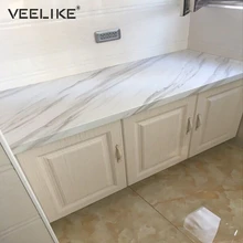 Съемная самоклеящаяся бумага для ванной комнаты для кухонных столешниц, виниловая контактная Мраморная Бумага