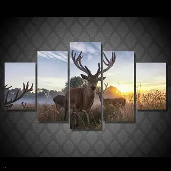 

Hd Printed Animal Deer Painting Canvas Print Room Decor Print Poster Picture Canvas Free Shipping/91075