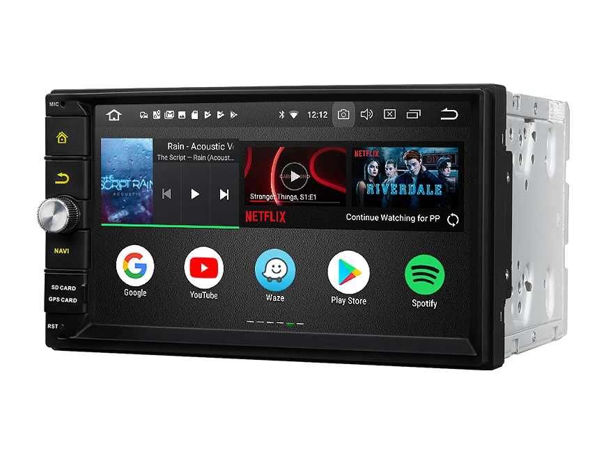 Flash Deal 7" Octa-Core Android 8.0 Oreo OS Two Din Car Multimedia Double Din Car Navigation GPS 2 Din Car Radio with Built-in DSP Function 1