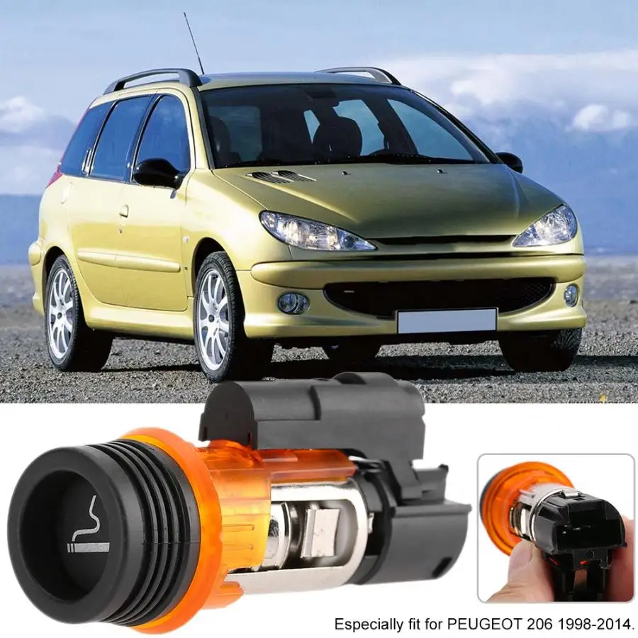 822754 12V розетка для автомобильного прикуривателя для PEUGEOT 206 1998- 206 CC 2000-2010 206 SW 2002- араба Аксесуар