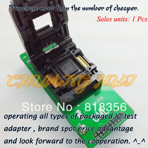 

GA-TQFP128-04 Programmer Adapter IC51-1284-1788 QFP128/TQFP128 Adapter IC Test Socket/IC Socket