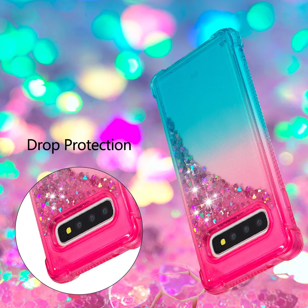 Для samsung Galaxy S10 G973 G973F G973FD G973U с сияющими блестками Жидкий чехол с сияющими блестками SM-G973 SM-G973F SM-G973FD SM-G973U 10 S Крышка