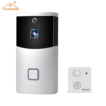 

Timethinker Smart Home Ring Wireless Video Doorbell 2.0 MP Camera Two-way US EU Long Standby