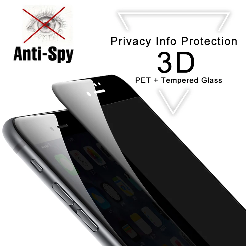 3D Full Screen Protection for iPhone 11 Pro Max XS XR 8 7 6s Full Screen