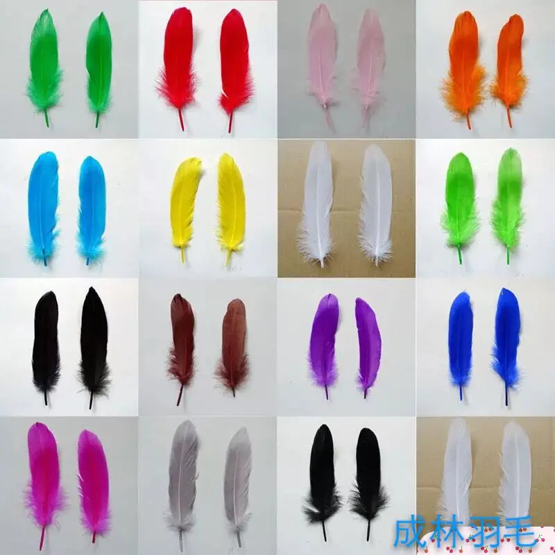 

10pcs Mixed goose feather floating 15-20cm / 6-8inch