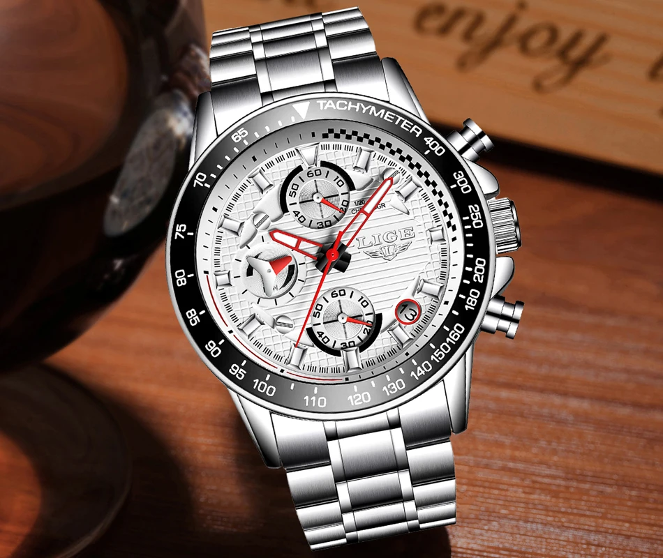 Relogio Masculino мужские часы LIGE Топ люксовый бренд бизнес Модные кварцевые часы Спортивные Повседневные полностью стальные водонепроницаемые часы+ коробка