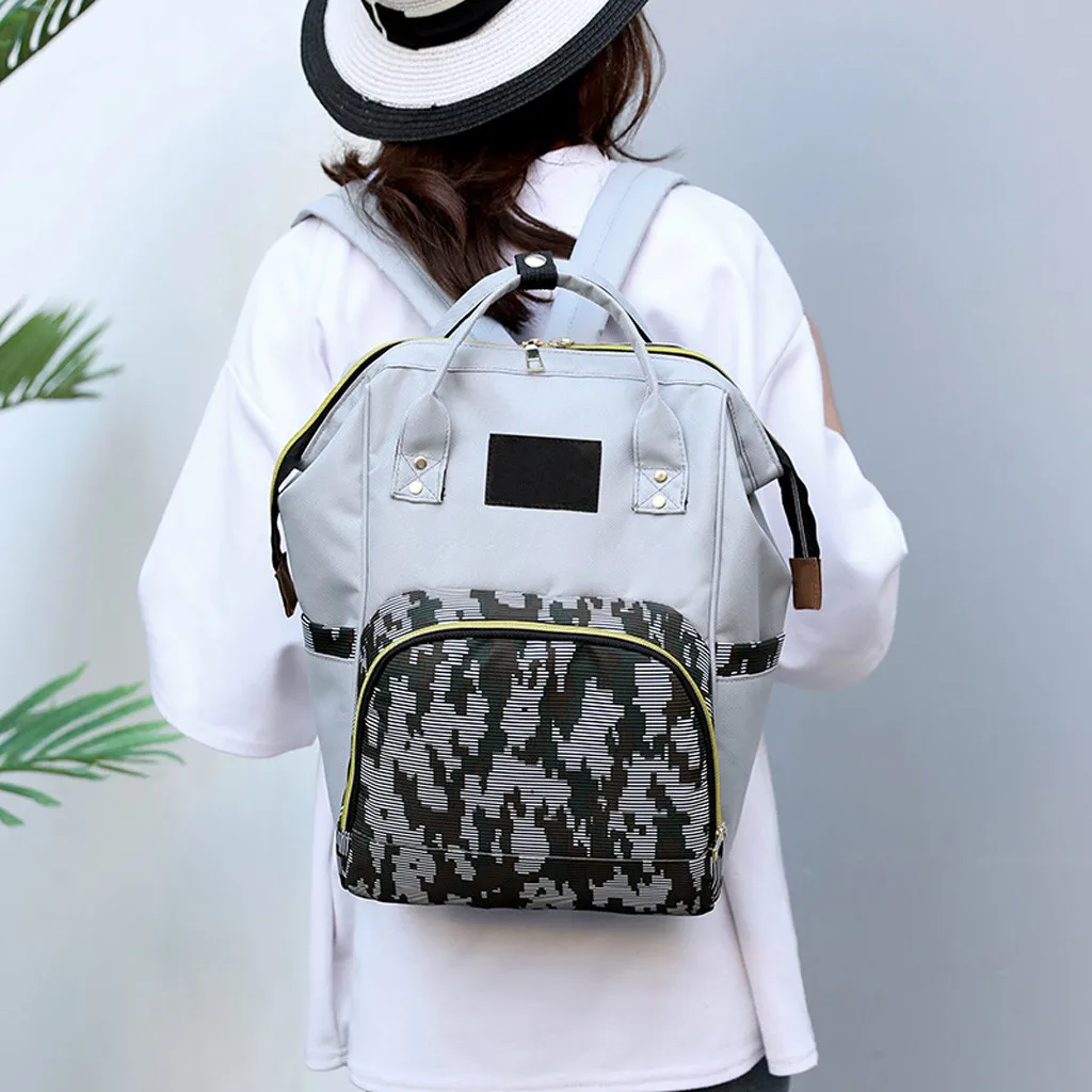 

Sleeper #401 2019 fashion Mummy Bag Nappy Bottle Bag Large Capacity Baby Bag Backpack Nursing Bag casual travel Free Shipping