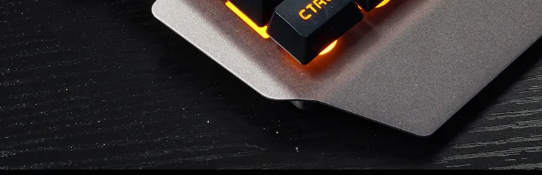 Металлический Pioneer Plus USB Проводная Водонепроницаемая Механическая игровая клавиатура и мышь набор ПК Клавиатура ноутбука, оранжевая подсветка
