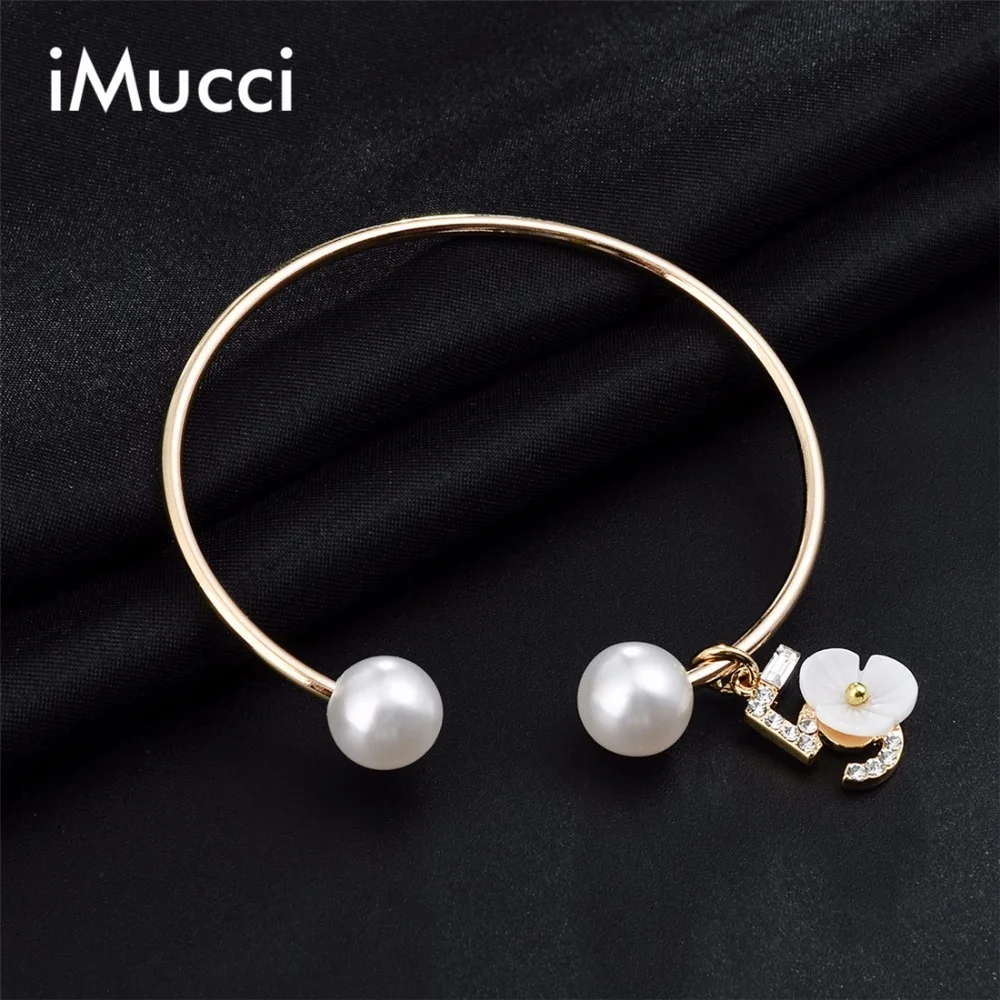 iMucci Simple Style Cute Girls Bangles New Design Austrian Crystal