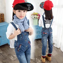 2017 autumn children clothes girls jeans baby causal blue denim baby girl jeans for big girls
