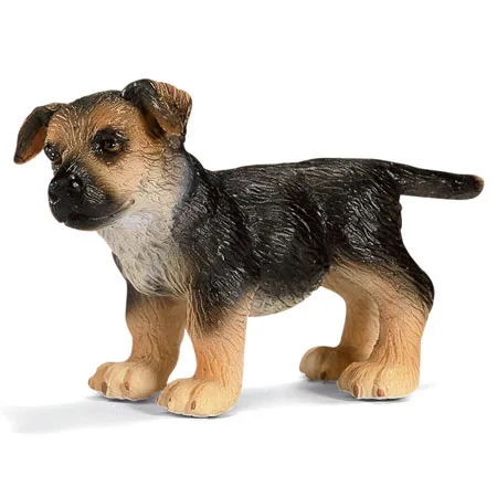 

Original genuine farm animal pets model German Shepherd puppy dog figures collectible figurine kids educational toys children