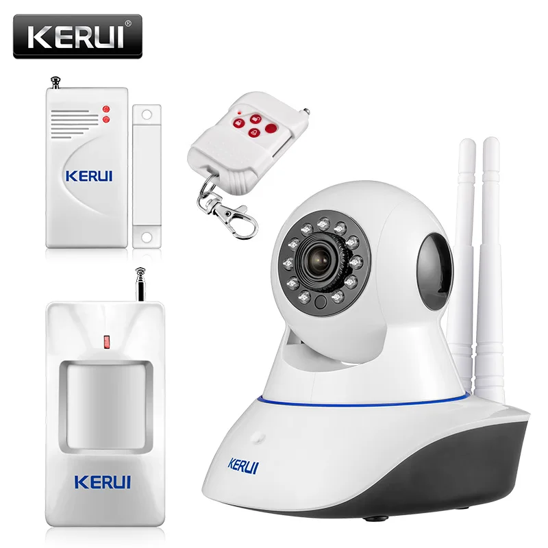 KERUI 720P сеть безопасности wifi IP камера 1.0MP HD Беспроводная цифровая домашняя Камера Безопасности ИК Инфракрасная система ночного видения сигнализация - Цвет: kit 5