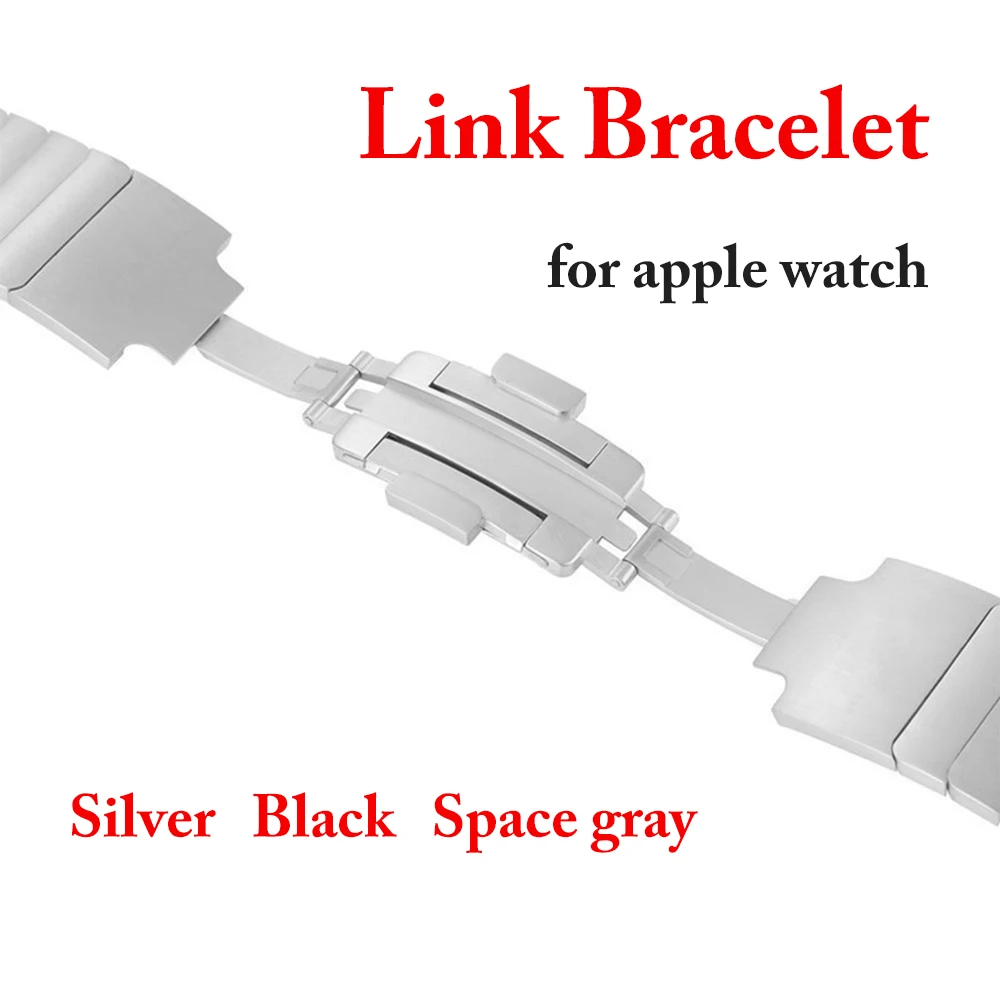 

316L Stainless Steel Strap Link bracelet For Apple Watch band 42mm 38mm iwatch 3/2/1 wristband Removable straps belt