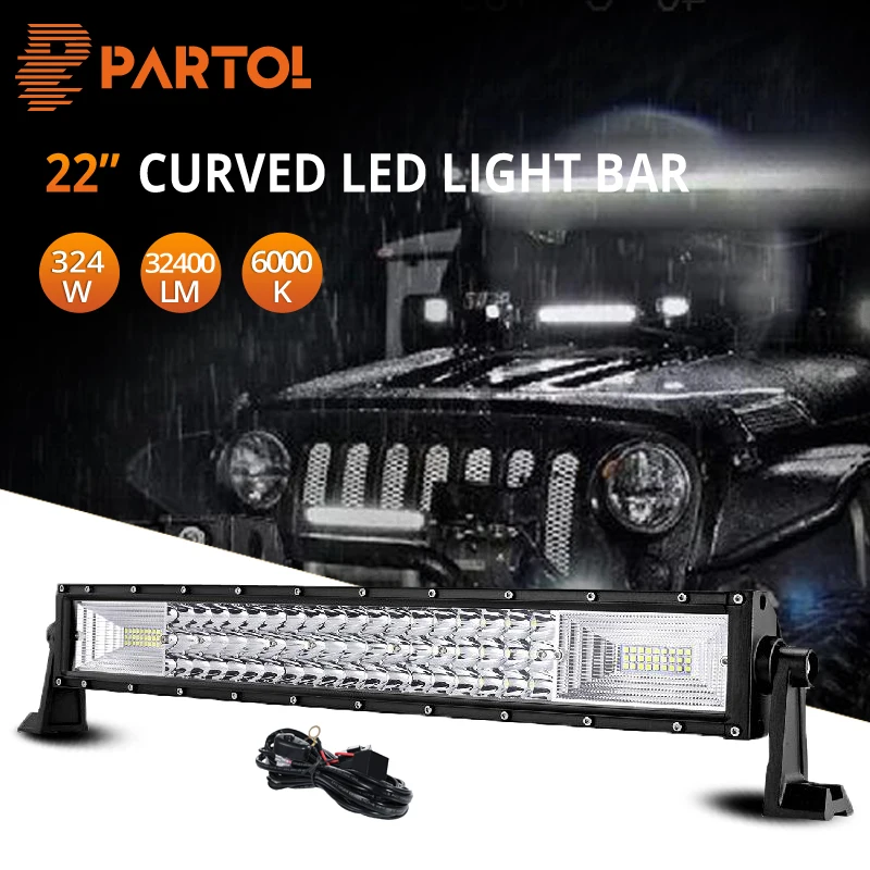 Mount Bracket for Jeep Wrangler JL 50/" Tri-Row LED Light Bar Spot Flood Offroad