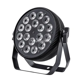 

E-10pcs with fly case Stage light rgbwa+uv 6in1 18*18W led par can light