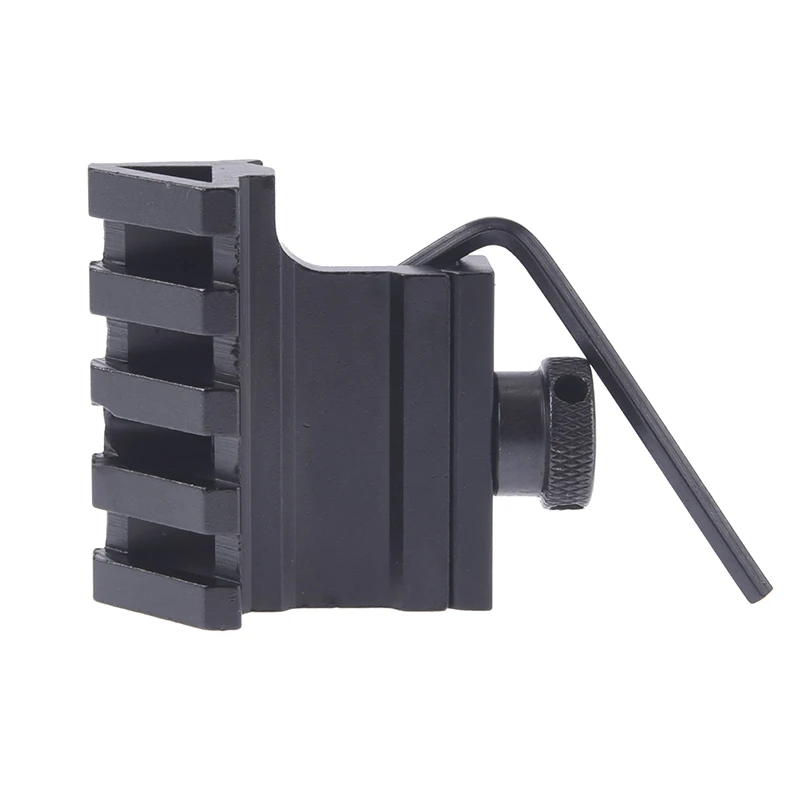 

45 Degree Angle Tactical Scope Mount Aluminum Offset 4 Slot Side Rail RTS Sight Rail Airsoft Picatinny Weaver Laser Adapter