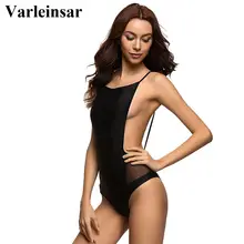 Сетчатый сексуальный купальник с низкой спинкой, Цельный купальник, женская одежда для плавания, женский купальный костюм, купальник с открытой спиной, монокини V203