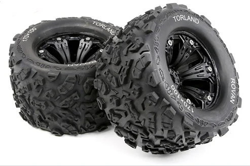 1/8 гоночный Rovan buggy черный набор колес для HPI SAVAGE XL 4 6 5 9 FLUX E REVO Summit 2шт|Детали и