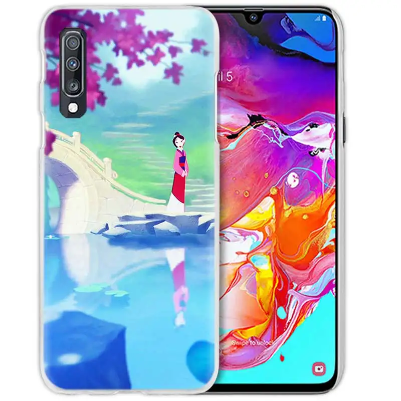 Мулан аниме чехол для samsung Galaxy A50 A70 A20e A60 A40 A30 A20 A10 A8 A6 плюс A9 A7 чистой твёрдой ПВХ-Капа чехол для телефона чехол - Цвет: 04