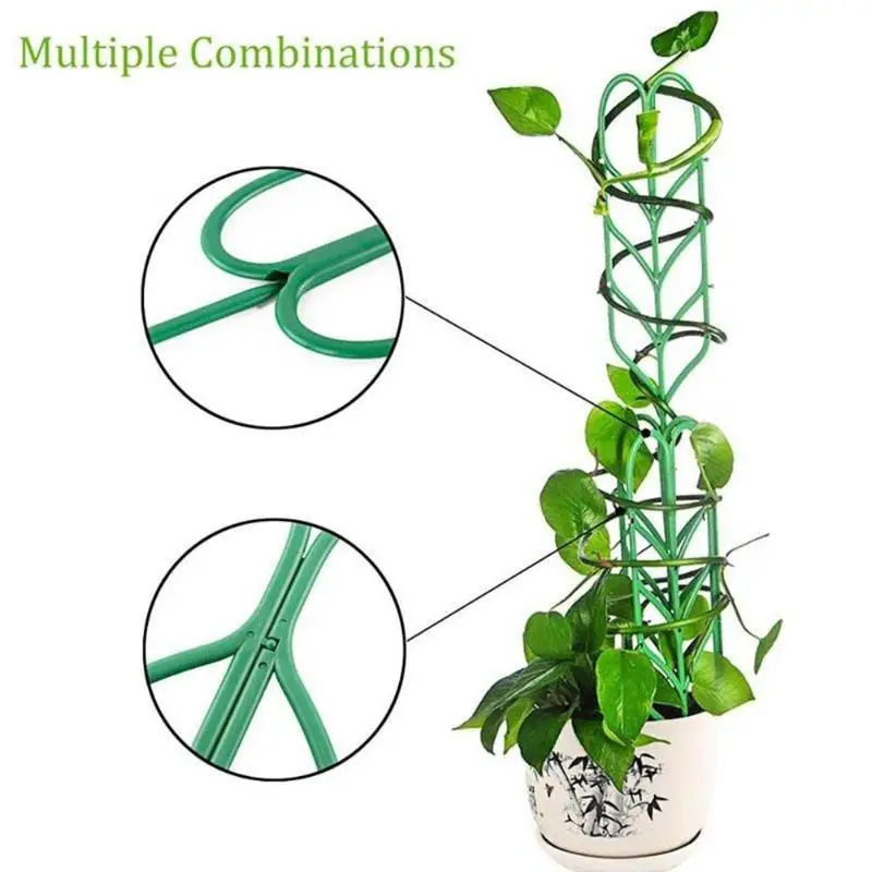 

Leaf Shape Potted Plant Support Vines Vegetables Flowers Patio Climbing Trellis