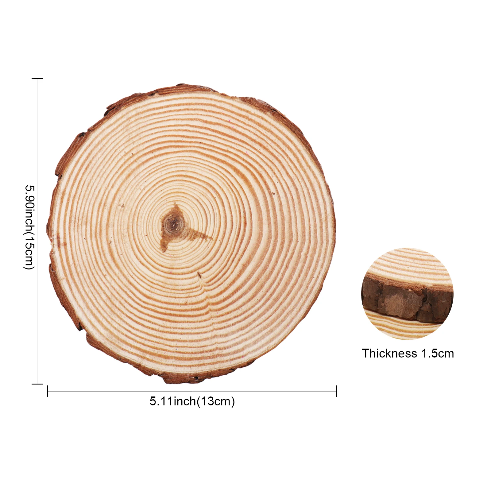 

13cm DIY Innovative Small Round Wood Chip Drawing Graffiti Painting Round Small Pine Slices Hangings Wedding Photo Props Supply