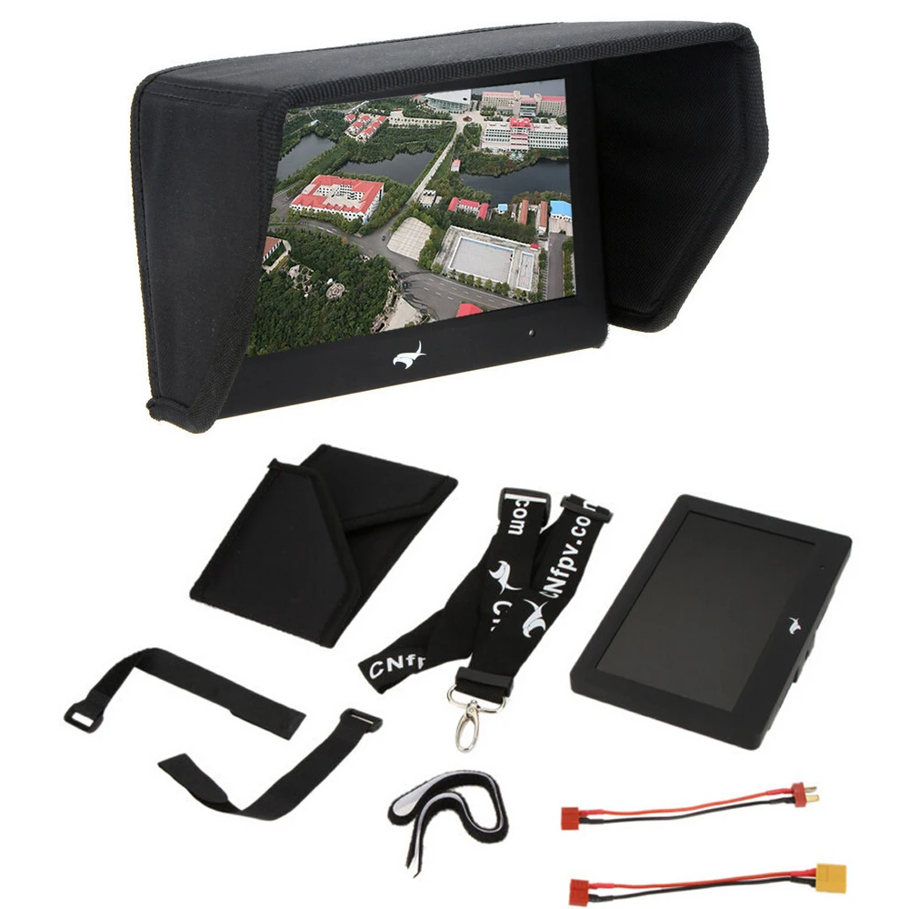 

1pcs 100% Brand New Trade Edition Sharp Vision 7 inch 800*480 LCD FPV Monitor with Sunshade for RC Quadcopter
