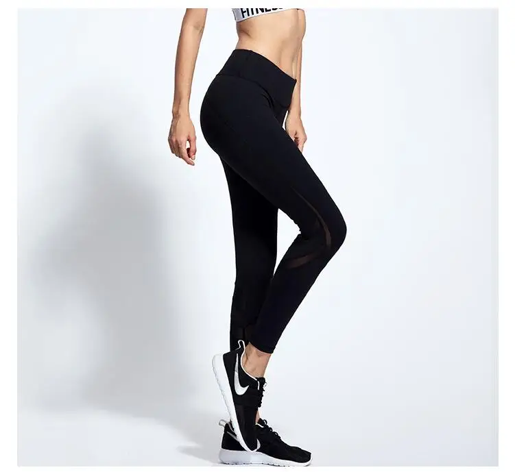 2017 New Aimpact Women Yogo Pants Sexy Fitness Pants Mesh Patchwork Girl Tight Running Workout Pants Female Slim Sports leggings (14)