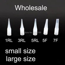 Небольшой Размеры наконечники игл для татуажа 1/3/5RL длинные иглы соски колпачки для перманентного макияжа машина большой Размеры 5/7F иглы