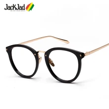 Jackjad, Новая мода Винтаж Классический круглый Стиль плотная Очки Для женщин бренд Дизайн очки Рамки Очки Рамки oculos-де-грау