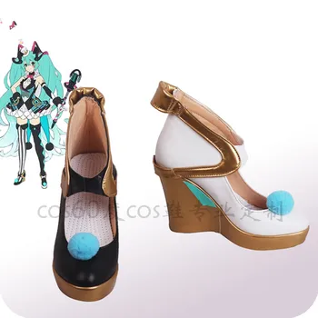 

Anime shoe 2019 Miku circus Magic future VOCALOID Cosplay shoes women platform shoe A
