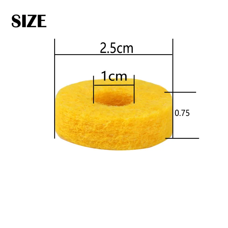20 шт красочные тарелки войлочные подушечки барабаны ударный инструмент Аксессуары Комплект защитный эффект для барабана полка войлочные тарелки ломтик