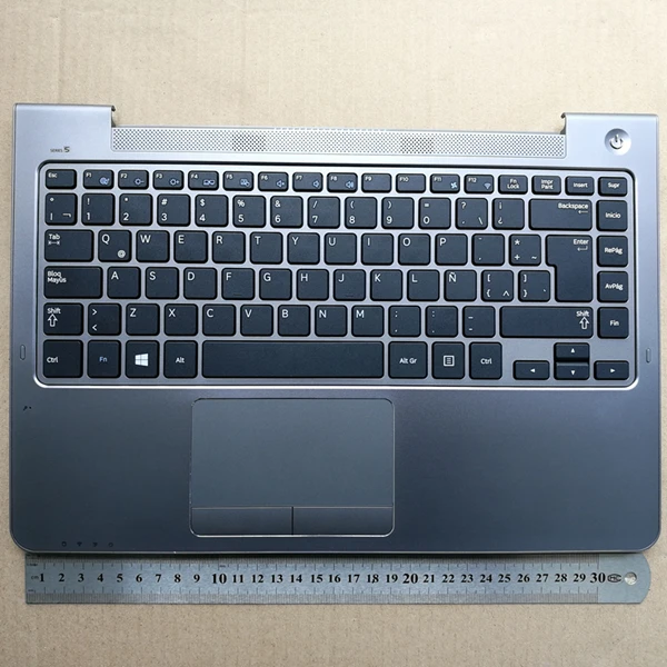 

Latin New laptop keyboard with touchpad palmrest for samsung NP-530U4B 530U4C 535U4B 535U4C 535U4X 532U4C LA BA75-04159K